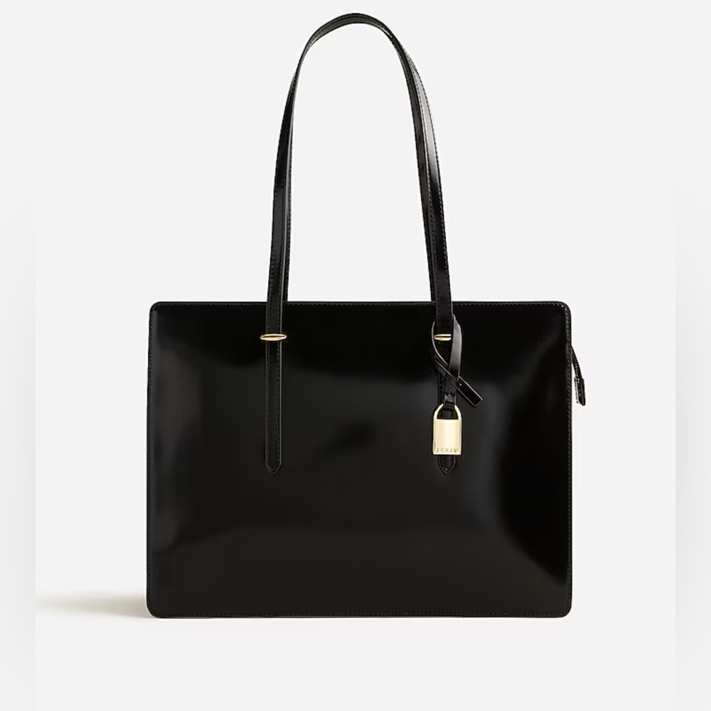 JCrew Edie leather structured tote bag in perfect condition